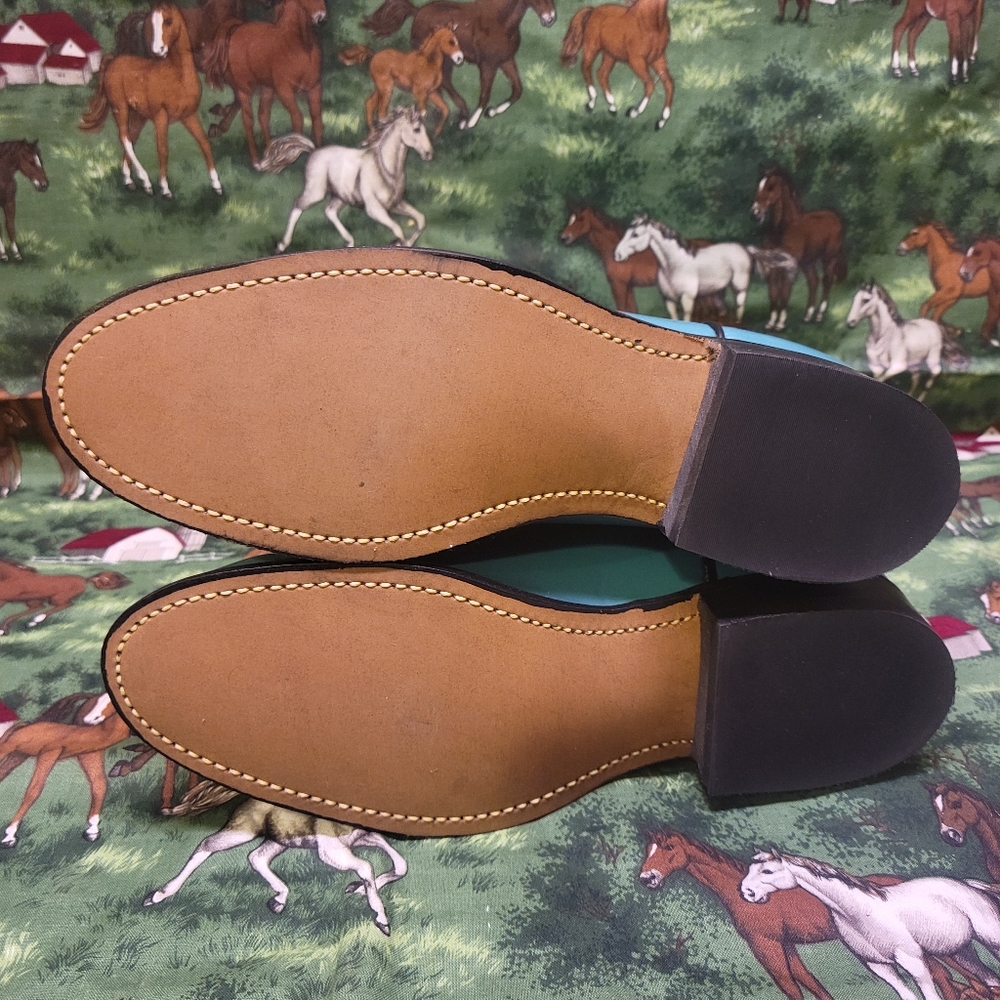 Laredo Teal Heeled Boots - Picture 6 of 15